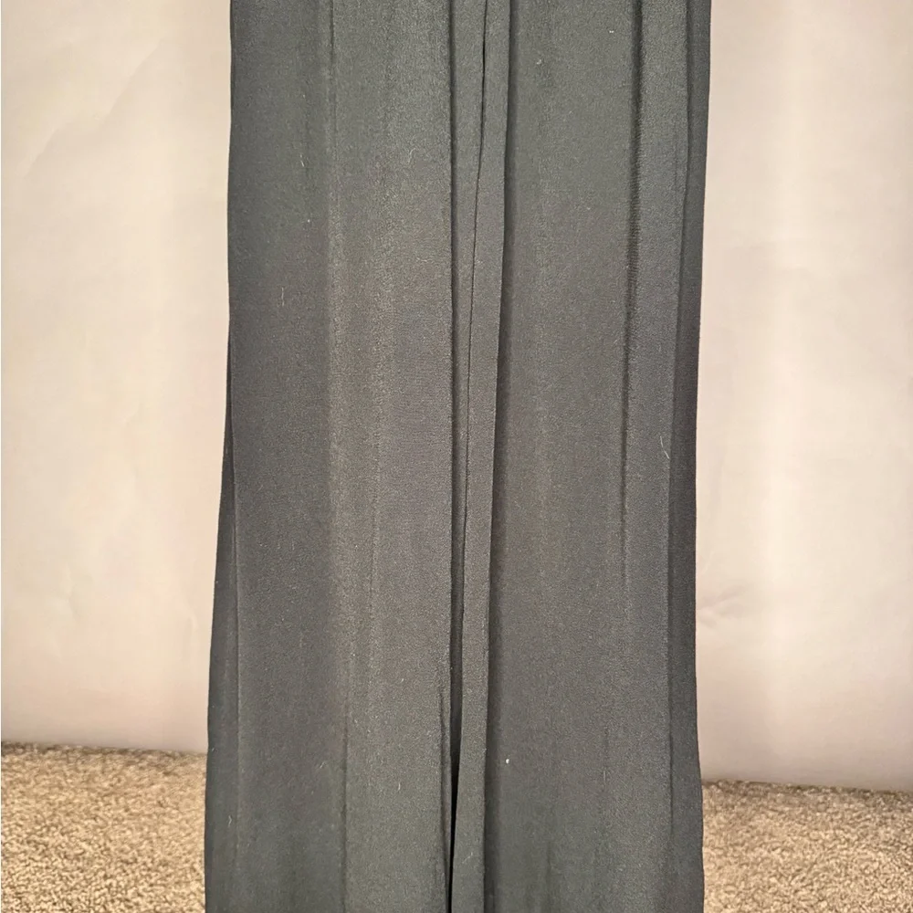 ba&sh • NWT Fasme Jumpsuit • Black Flowy Wide Leg Deep Open Back • XS - Picture 12 of 13